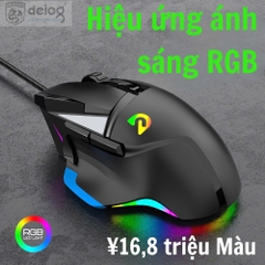 Chuột có dây Gaming DEIOG G502 Macro có led RGB cực đẹp kèm app điều chỉnh giả lập chính hãng