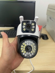 Camera wifi ngoài trời YOOSEE bản 2 mắt (MẪU MỚI NHỎ GỌN) xoay 360 độ