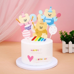 MUA 1 TẶNG 1-Combo 2 Set giấy gấu sắc màu và chùm bóng xả kho.