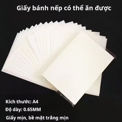 20 tờ giấy gạo LOẠI DÀY 0.65mm (kích thước A4 - 21cm x 29.7cm).