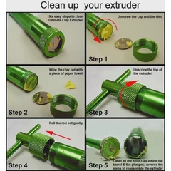 Bộ dụng cụ đùn đất, tạo hình đất set, fondant, gum.