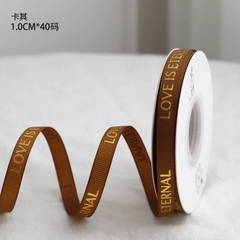 Ruybang LOVE IS ETERNAL nhỏ (1cm x 35m)-NÂU.