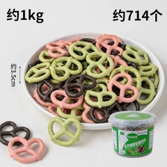 Xô bánh vòng (tim) mix 3 màu (1kg).