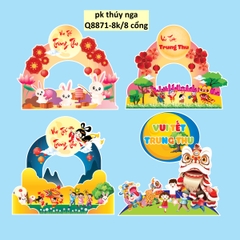 Combo 8 cổng cắm giấy chủ đề trung thu.