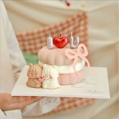 Nến I ❤️ U (vỉ)-MÀU BẠC.