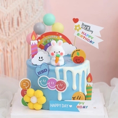 Combo 10 cầu vồng HPBD mix mầu (hoa-gấu-sắc màu).