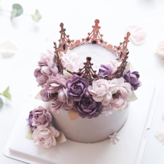 Vương miện đá đen - nhựa đen đk 12.4cm.