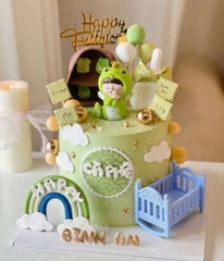 Cũi nhựa đồ chơi -XANH.