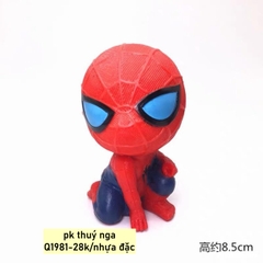 SIEUNHAN-Nhện chibi đầu to nhựa đặc.