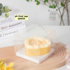 Set 5 hộp khuôn bánh trái tim (cao 11cm x đế 13.5cm).