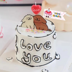 Set 60 bảng giấy HPBD chữ nhật nhọn 1 đầu kute mix mẫu (em bé, mũ, bánh, gấu, chó,...).