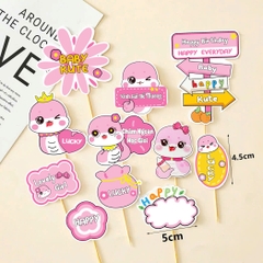 Combo 2 set giấy - rắn HỒNG + bảng chữ.