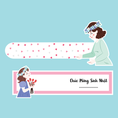 10 set thẻ kéo Mẹ và con gái (mẫu 1).