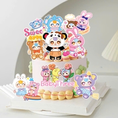 Combo 2 set giấy  - Baby three mẫu mới (uống trà sữa)9689.