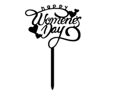 Set 10 mica Women's day mẫu 2-ĐEN.