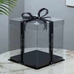 Hộp mica đế đen - 28X28X33cm.