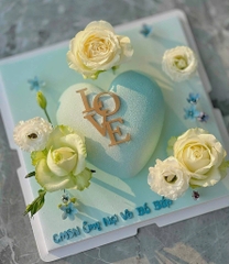 Set 10 mica LOVE xếp tầng-MÀU VÀNG.