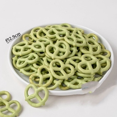 Bánh vòng tim -MÀU XANH (gói 90gam).