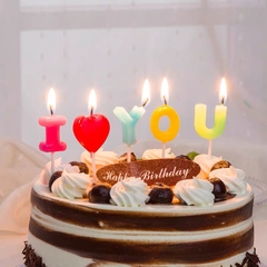 Nến I love you sắc màu.