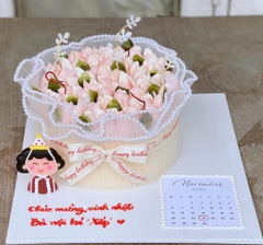 Tượng nhựa dẻo - cụ bà  đội mũ.