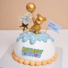 Set 40 chữ HPBD giấy sắc màu mix mẫu.