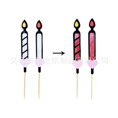 CAM-5 Set 2 cây nến đặt tiền-đen(XẢ KHO).