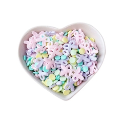 Cốm đường hình nơ mix màu (túi 100gam).