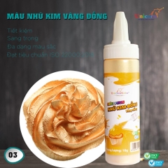 Xịt nhũ kim vàng đồng.