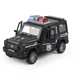 Xe ô tô cảnh sát-màu ĐEN (có cót chạy được, có thể mở cửa)9845.