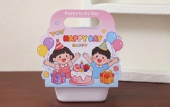 set 5 hộp quà - em bé chùm bóng (1 set gồm vỏ giấy và hộp nhựa).