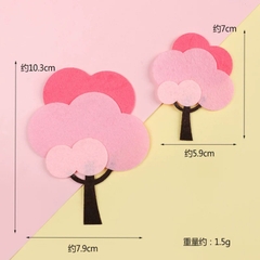 Set 2 cây vải dạ 3 lớp -HỒNG.