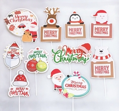 Set 10 thẻ cắm NOEL mix mẫu.
