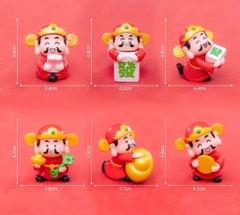 Set 6 thần tài  mix mẫu mini (nhựa đặc)9446.