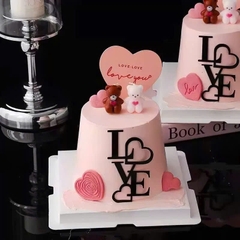 Set 10 mica LOVE xếp tầng-MÀU ĐEN.