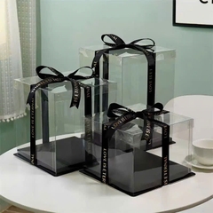 Hộp mica đế đen -26X26X18.