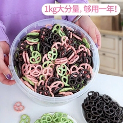 Xô bánh vòng (tim) mix 3 màu (1kg).