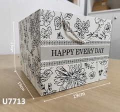 Set 10 túi giấy -  size nhỏ 18.5x18.5x15 cm (đựng hộp 4 ngăn).