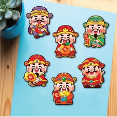 Set 60 thần tài giấy mix mẫu.