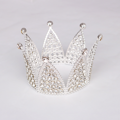 VM-Vương miện nhọn bạc to (đường kính 7,6cm) (sắt)