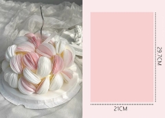 50 tờ giấy gạo LOẠI MỎNG 0.35mm (kích thước A4 - 21cm x 29.7cm)-MÀU HỒNG.