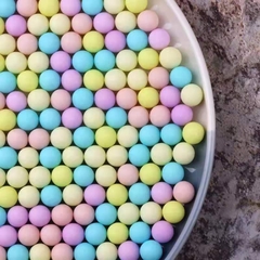 BIDUONG-Bi 8mm mix sắc màu (bi lì) (túi 100gam).