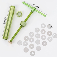 Bộ dụng cụ đùn đất, tạo hình đất set, fondant, gum.