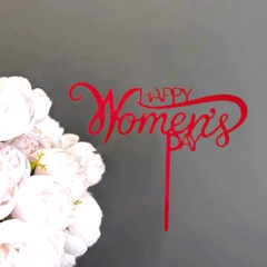 Set 10 mica women's day uốn trên-MÀU ĐỎ.