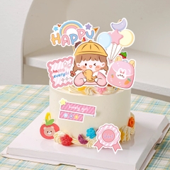 Combo 2 set giấy happy everyday-bé gái hồng9913.