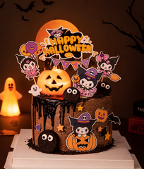 Combo 2 set giấy chủ đề  Halloween - KUROMI bí ngô.