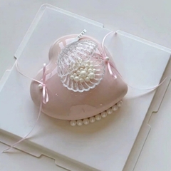 Vỏ sò nhựa kích thước 4.5x9cm -TRẮNG TRONG.