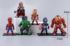 Bộ 6 siêu nhân anh hùng (Avenger) mẫu mới (nhựa đặc).