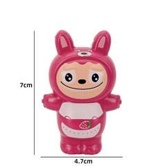 Tượng LABUBU nhựa cứng kt 7cm-HỒNG ĐẬM 5088.