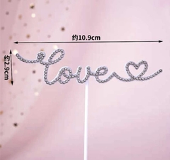 Set 5 chữ love mảnh gắn hạt.
