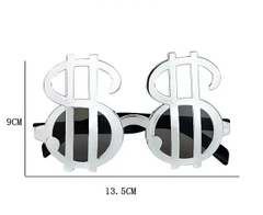 Kính mắt nhựa-chữ S MÀU BẠC.
